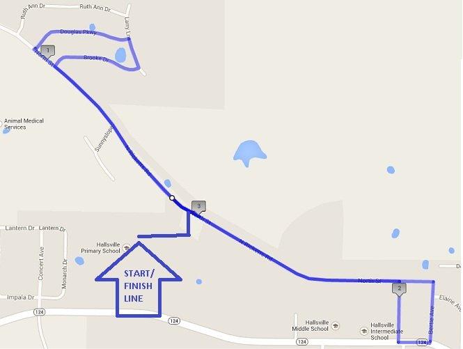 5K race map